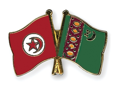 Fahnen Pins Tunesien Turkmenistan
