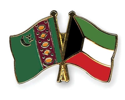 Fahnen Pins Turkmenistan Kuwait