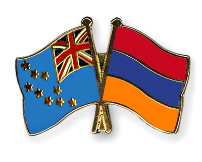 Fahnen Pins Tuvalu Armenien