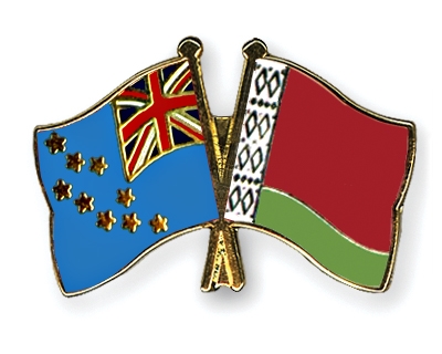 Fahnen Pins Tuvalu Belarus