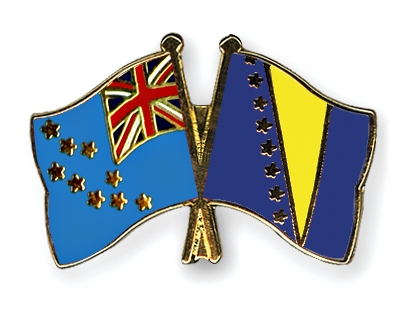 Fahnen Pins Tuvalu Bosnien-und-Herzegowina