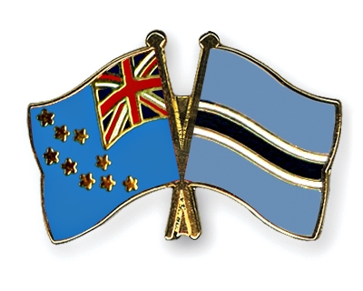 Fahnen Pins Tuvalu Botsuana