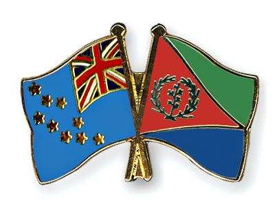 Fahnen Pins Tuvalu Eritrea