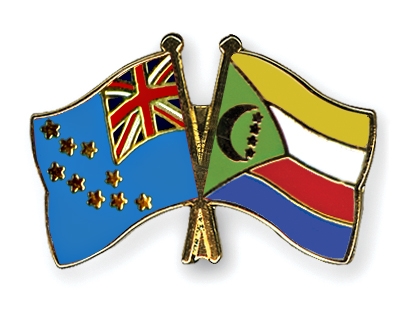 Fahnen Pins Tuvalu Komoren