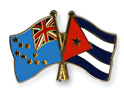 Fahnen Pins Tuvalu Kuba