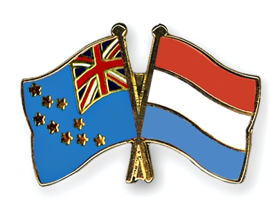 Fahnen Pins Tuvalu Luxemburg