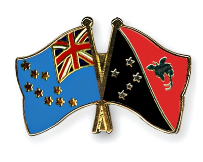 Fahnen Pins Tuvalu Papua-Neuguinea