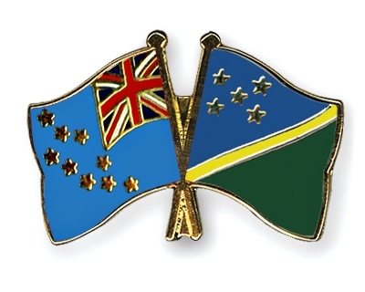Fahnen Pins Tuvalu Salomonen