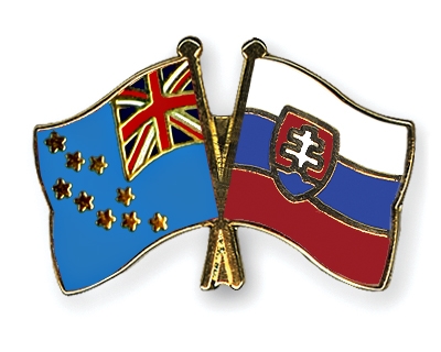 Fahnen Pins Tuvalu Slowakei