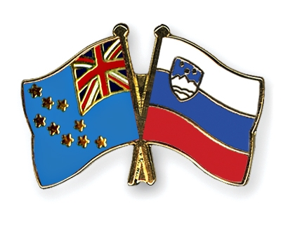 Fahnen Pins Tuvalu Slowenien