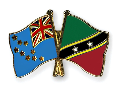Fahnen Pins Tuvalu St-Kitts-und-Nevis