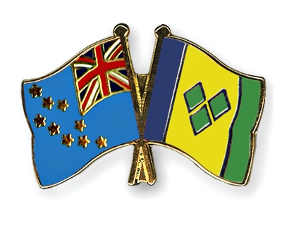Fahnen Pins Tuvalu St-Vincent-und-die-Grenadinen