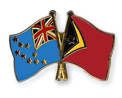Fahnen Pins Tuvalu Timor-Leste