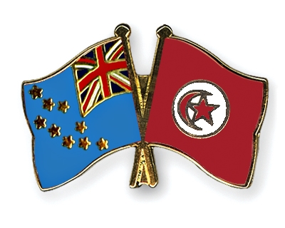 Fahnen Pins Tuvalu Tunesien
