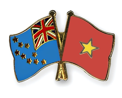 Fahnen Pins Tuvalu Vietnam