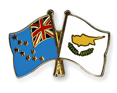 Fahnen Pins Tuvalu Zypern