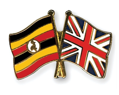 Fahnen Pins Uganda Grossbritannien