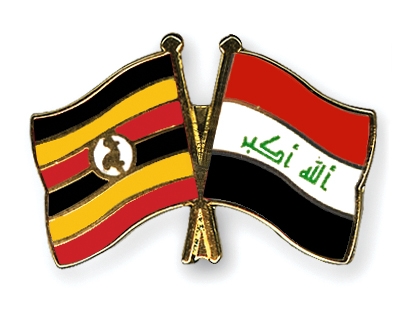 Fahnen Pins Uganda Irak
