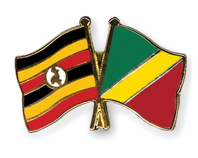 Fahnen Pins Uganda Kongo-Republik
