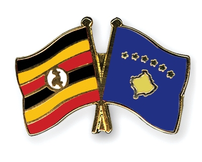 Fahnen Pins Uganda Kosovo