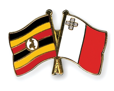 Fahnen Pins Uganda Malta