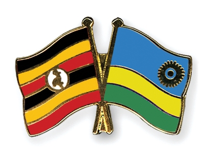 Fahnen Pins Uganda Ruanda