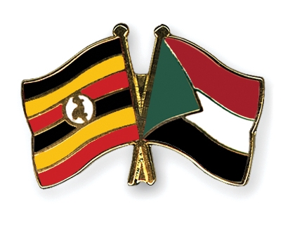 Fahnen Pins Uganda Sudan