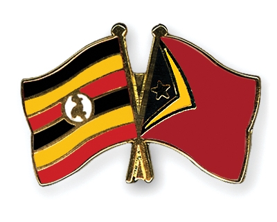 Fahnen Pins Uganda Timor-Leste