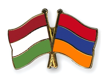 Fahnen Pins Ungarn Armenien