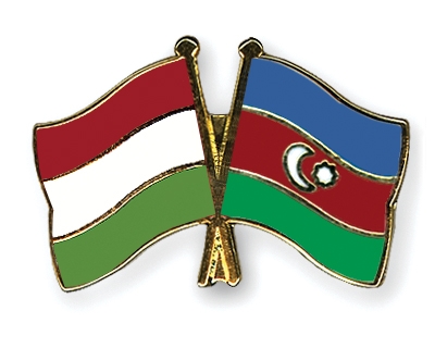 Fahnen Pins Ungarn Aserbaidschan