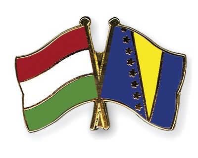 Fahnen Pins Ungarn Bosnien-und-Herzegowina