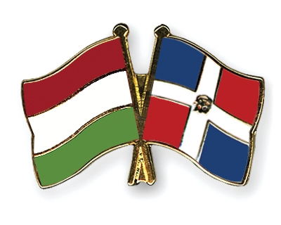 Fahnen Pins Ungarn Dominikanische-Republik