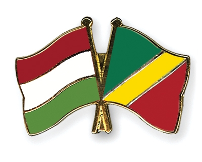 Fahnen Pins Ungarn Kongo-Republik