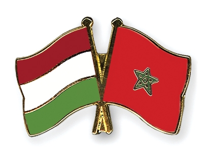 Fahnen Pins Ungarn Marokko