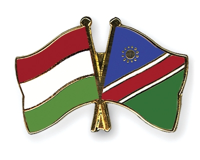 Fahnen Pins Ungarn Namibia