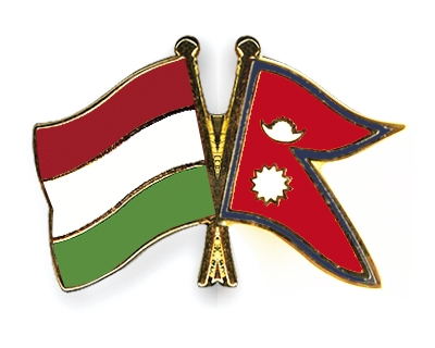 Fahnen Pins Ungarn Nepal