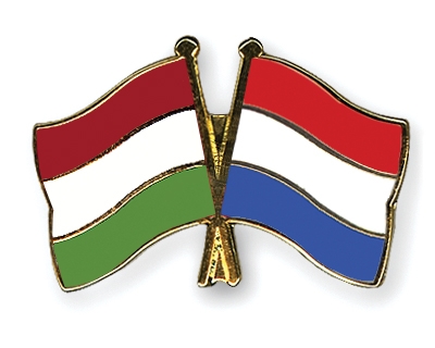 Fahnen Pins Ungarn Niederlande