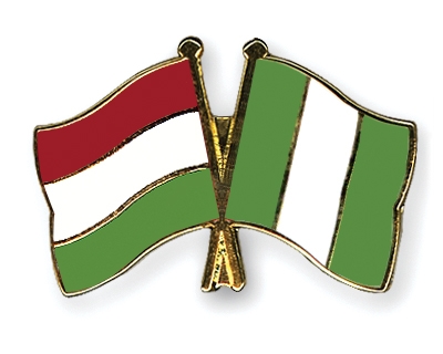 Fahnen Pins Ungarn Nigeria