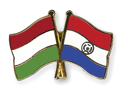 Fahnen Pins Ungarn Paraguay