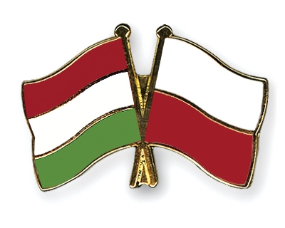 Fahnen Pins Ungarn Polen