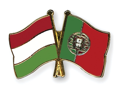 Fahnen Pins Ungarn Portugal