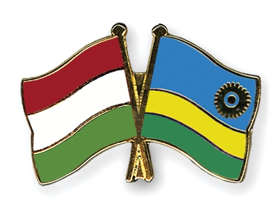 Fahnen Pins Ungarn Ruanda