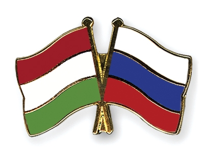 Fahnen Pins Ungarn Russland