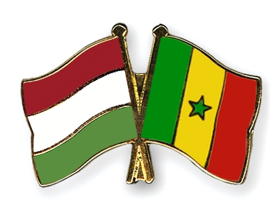 Fahnen Pins Ungarn Senegal