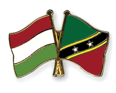 Fahnen Pins Ungarn St-Kitts-und-Nevis