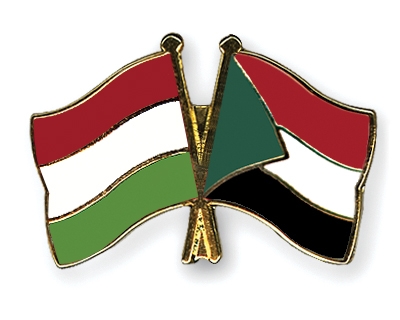 Fahnen Pins Ungarn Sudan