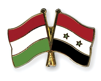 Fahnen Pins Ungarn Syrien