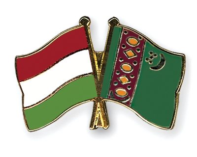 Fahnen Pins Ungarn Turkmenistan