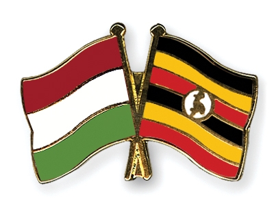 Fahnen Pins Ungarn Uganda