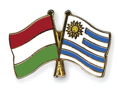 Fahnen Pins Ungarn Uruguay